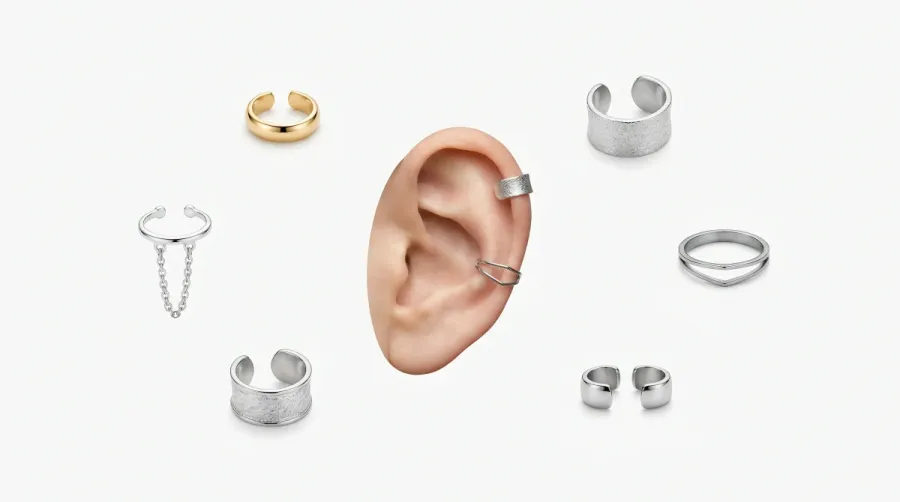Ear Cuffs: guía completa de pendientes para cartílago sin piercing
