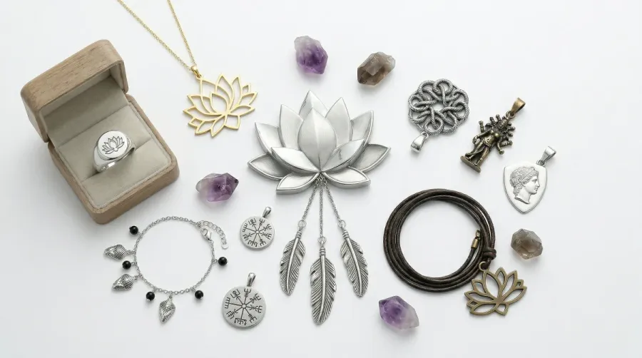 La flor de loto en la joyeria: por que una flor que crece en el barro se volvio sagrada