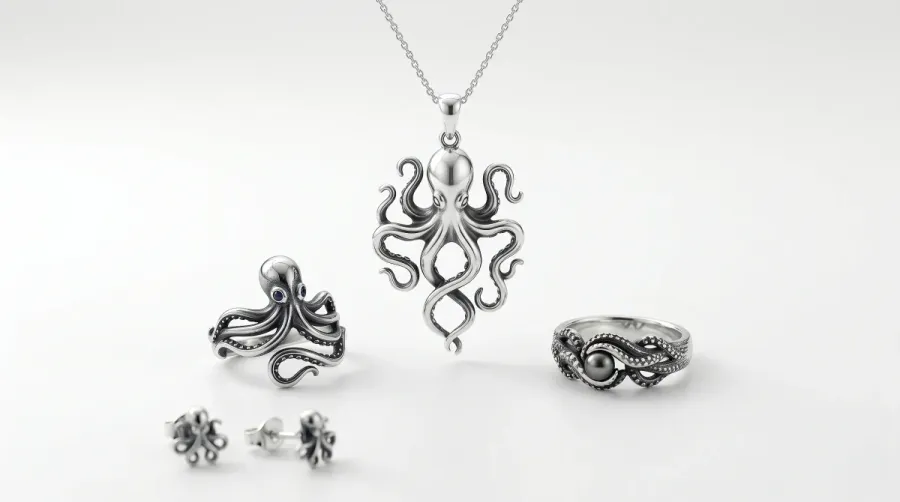 Joyas con pulpo: simbolo de inteligencia y transformacion