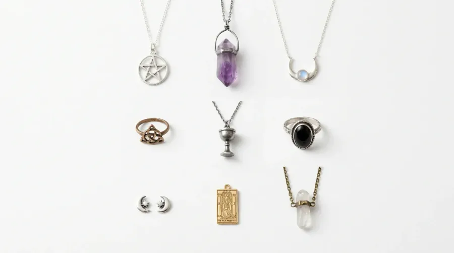 Joyas de brujas: guía completa de símbolos ocultos, estética Wicca y colecciones mágicas