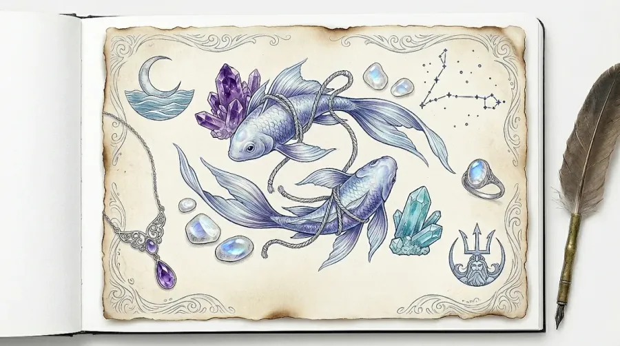 Joyas de Piscis: sonadores, empatas y el signo que lo siente todo