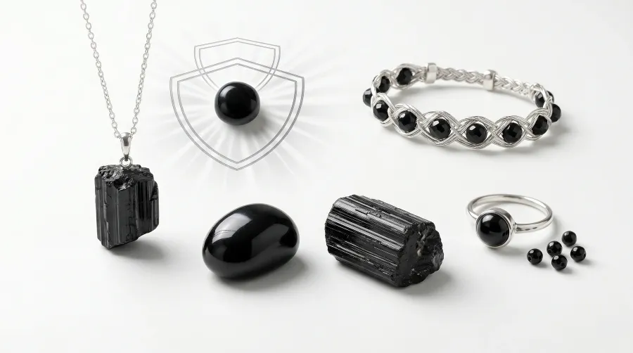 Turmalina negra en joyería: significado, propiedades y cómo llevarla