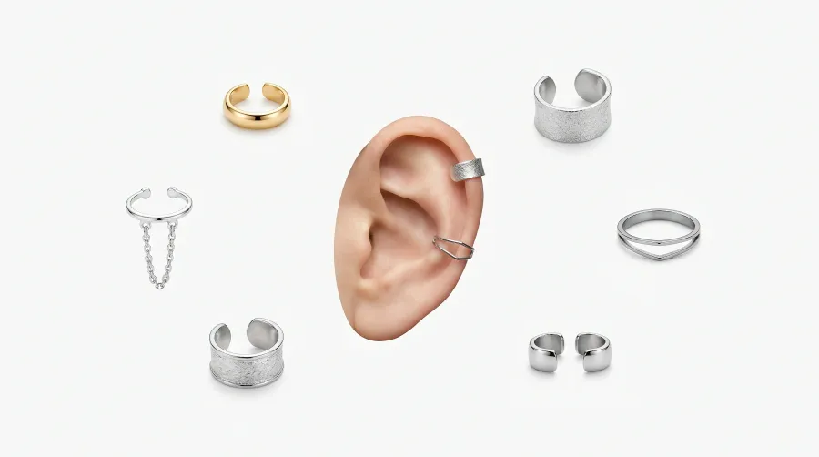 Ear Cuffs: guía completa de pendientes para cartílago sin piercing