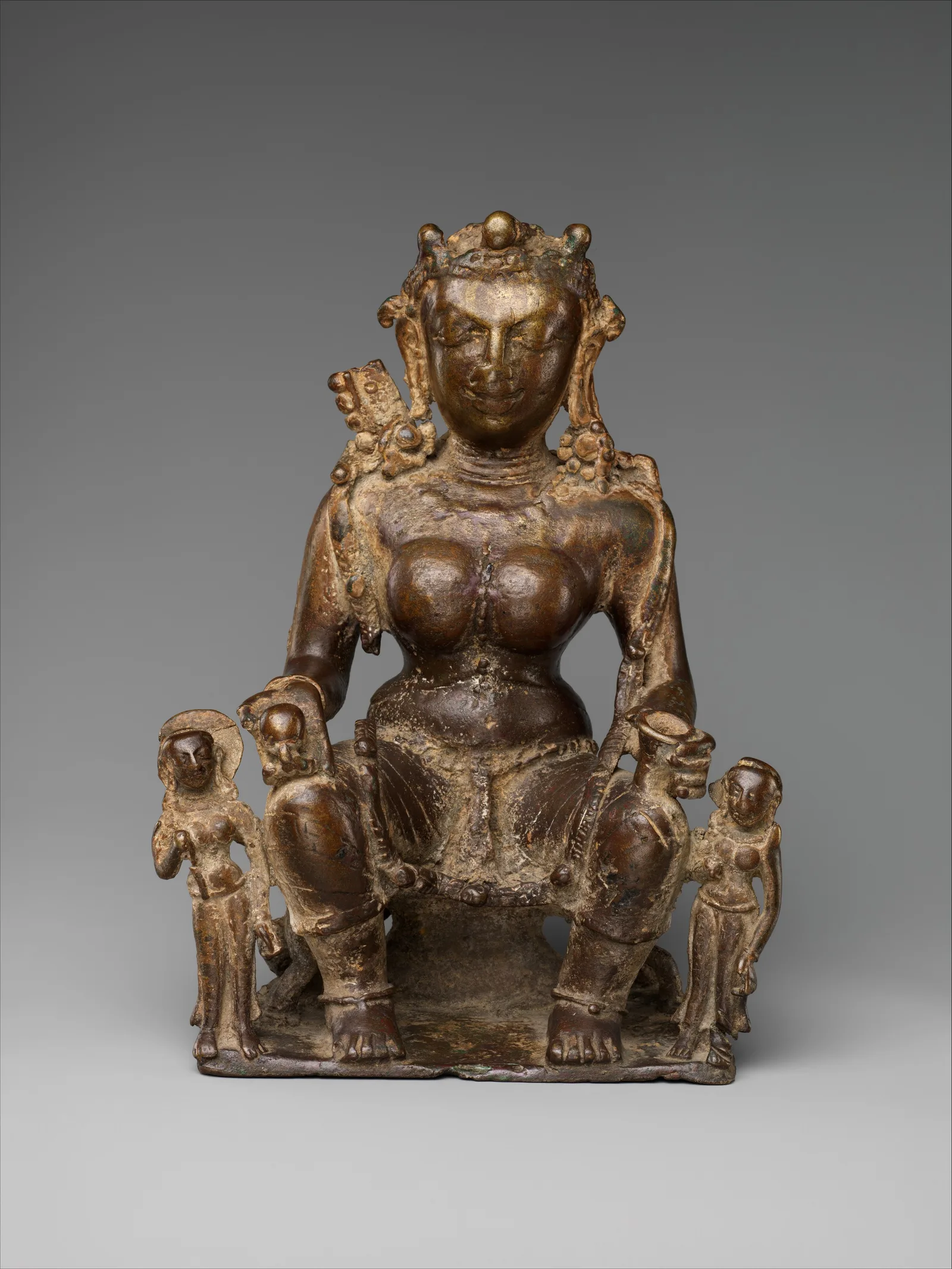 Figura de bronce de Lakshmi, diosa de la abundancia, India, siglo VII