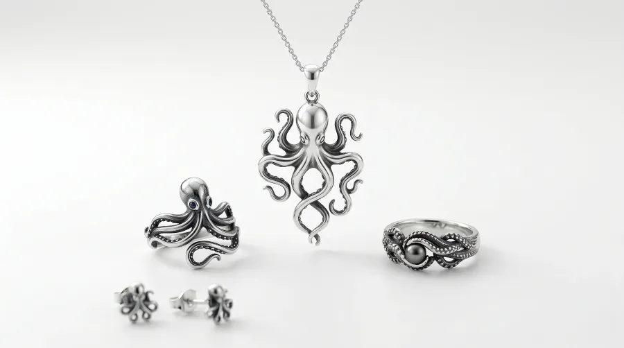 Joyas con pulpo: simbolo de inteligencia y transformacion