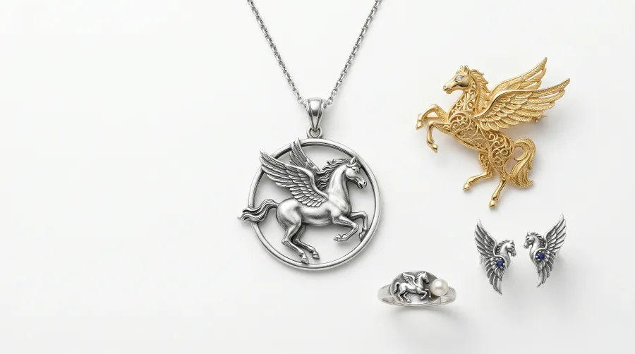 Pegaso en Joyas: el Caballo Alado de la Mitologia Griega