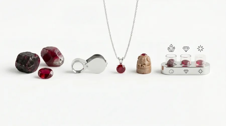 El rubí en joyería: significado de la piedra roja, tipos y cómo elegir
