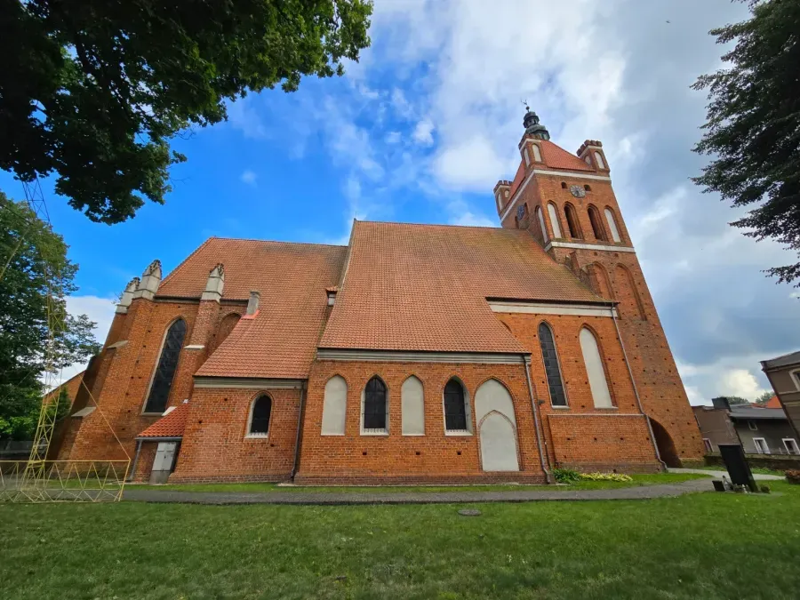 Saint Catherine church in Golub, Golub-Dobrzyń, Kuyavian-Pomeranian Voivodeship, Poland, July 2025