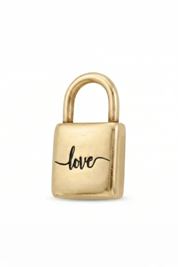 COLGANTE CANDADO LOVE DORADO 1