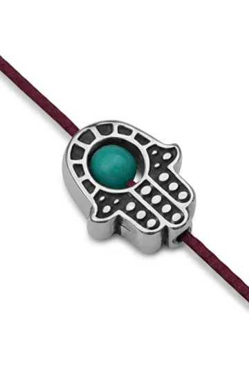 CUENTA MANO DE HAMSA PLATEADA 2