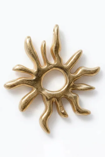 COLGANTE SOL RADIANTE DORADO 8