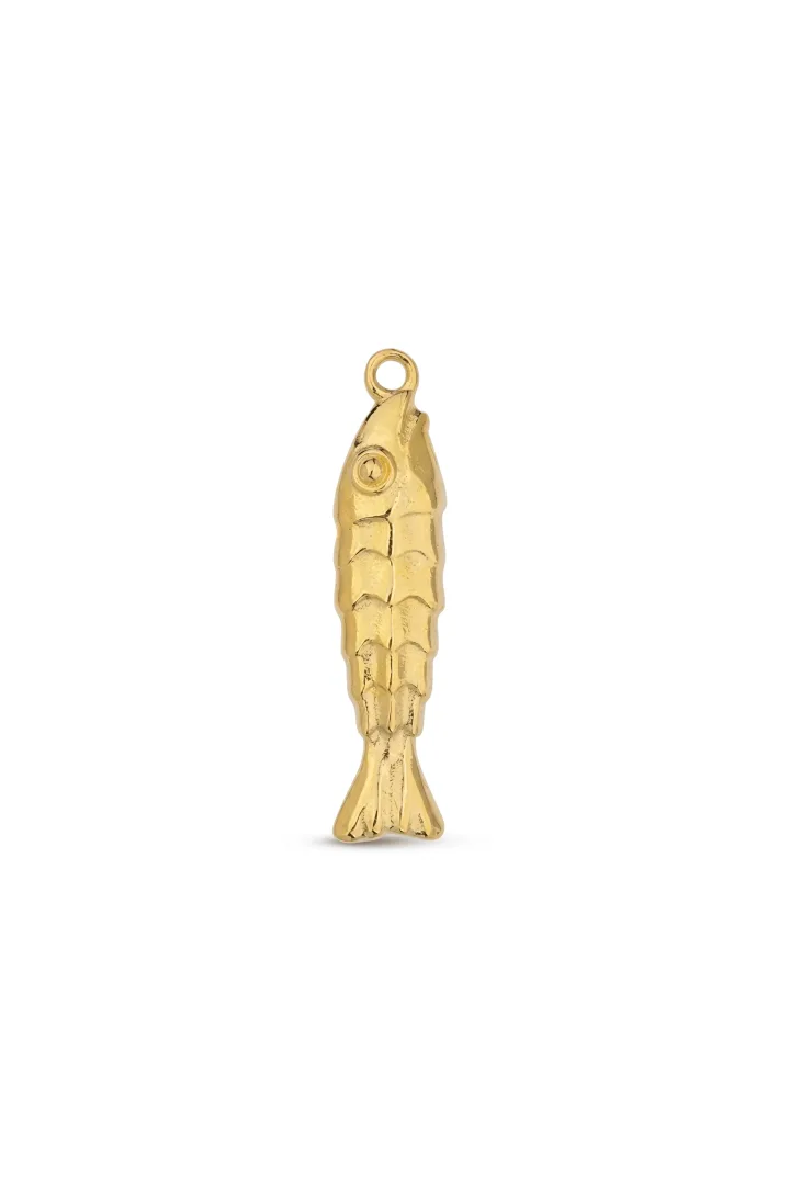 COLGANTE PEZ CON ESCAMAS DORADO