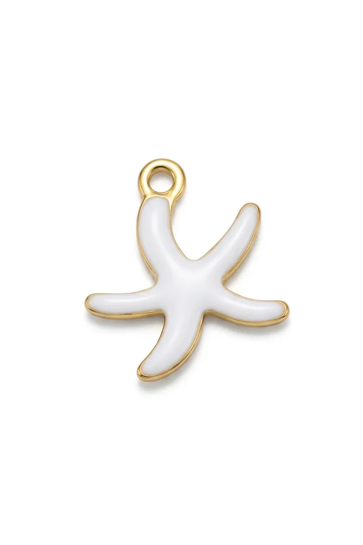 COLGANTE MINI ESTRELLA DE MAR BLANCA