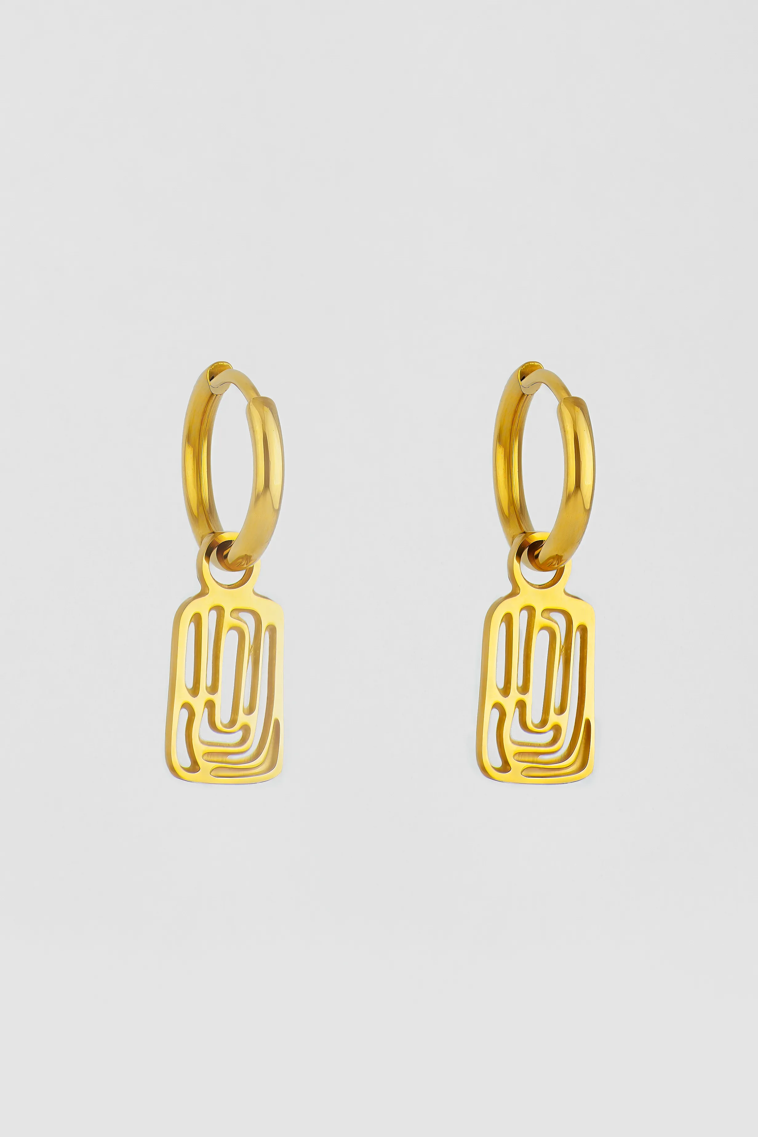 GOLDEN LABYRINTH EARRINGS
