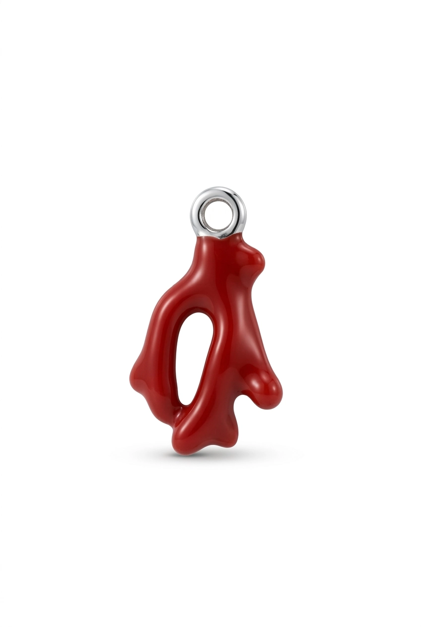 RED CORAL GOLD PENDANT