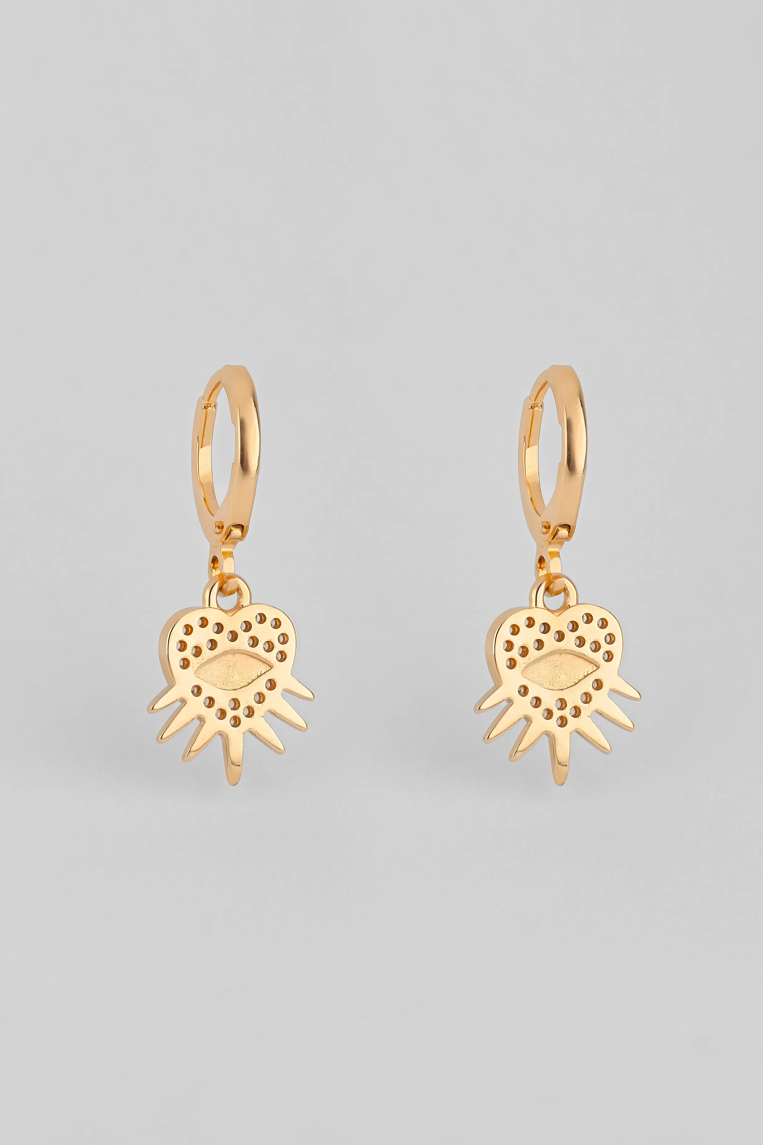 HEART EVIL EYE EARRINGS превью 2