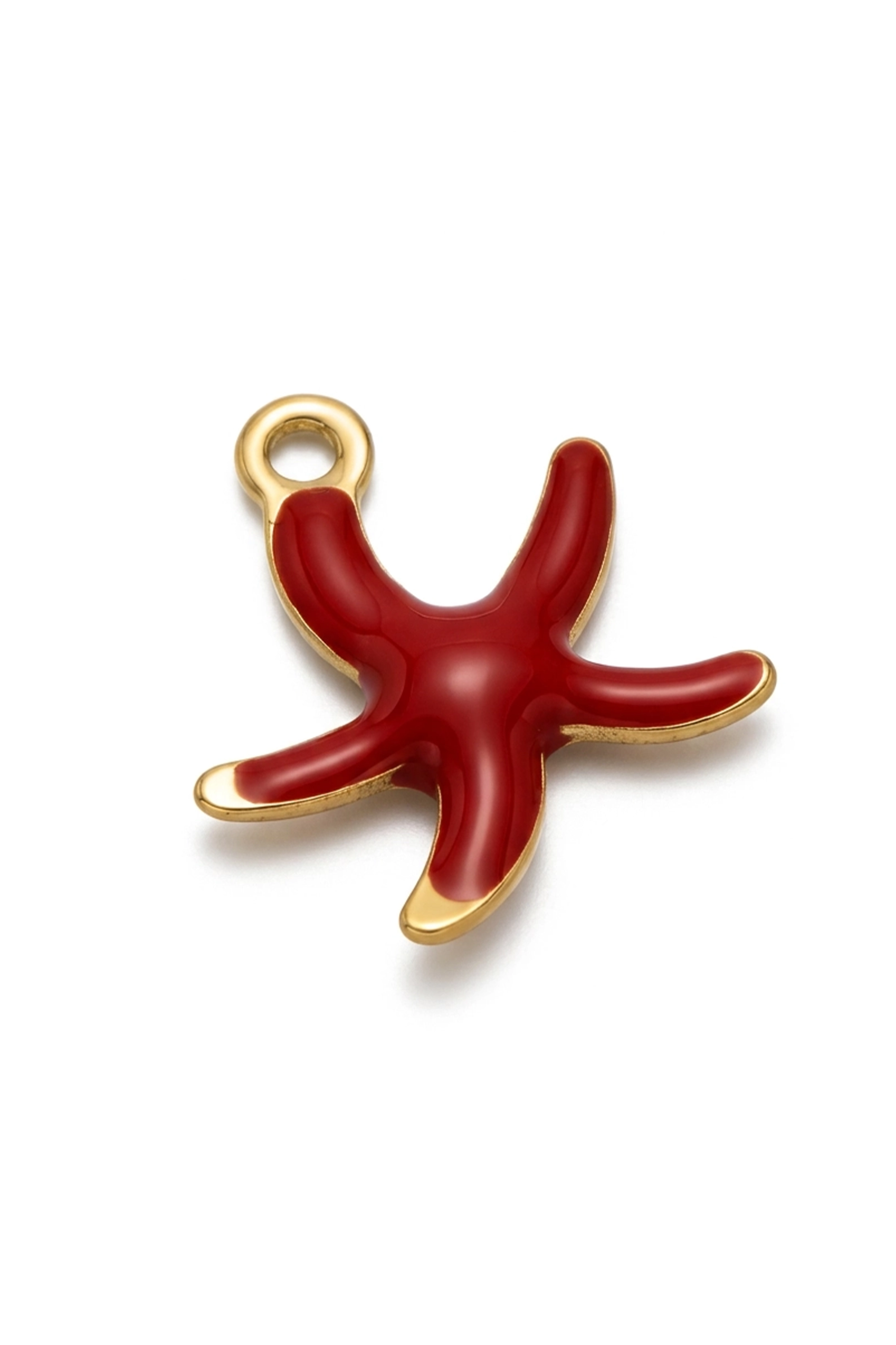 MINI STARFISH PENDANT RED