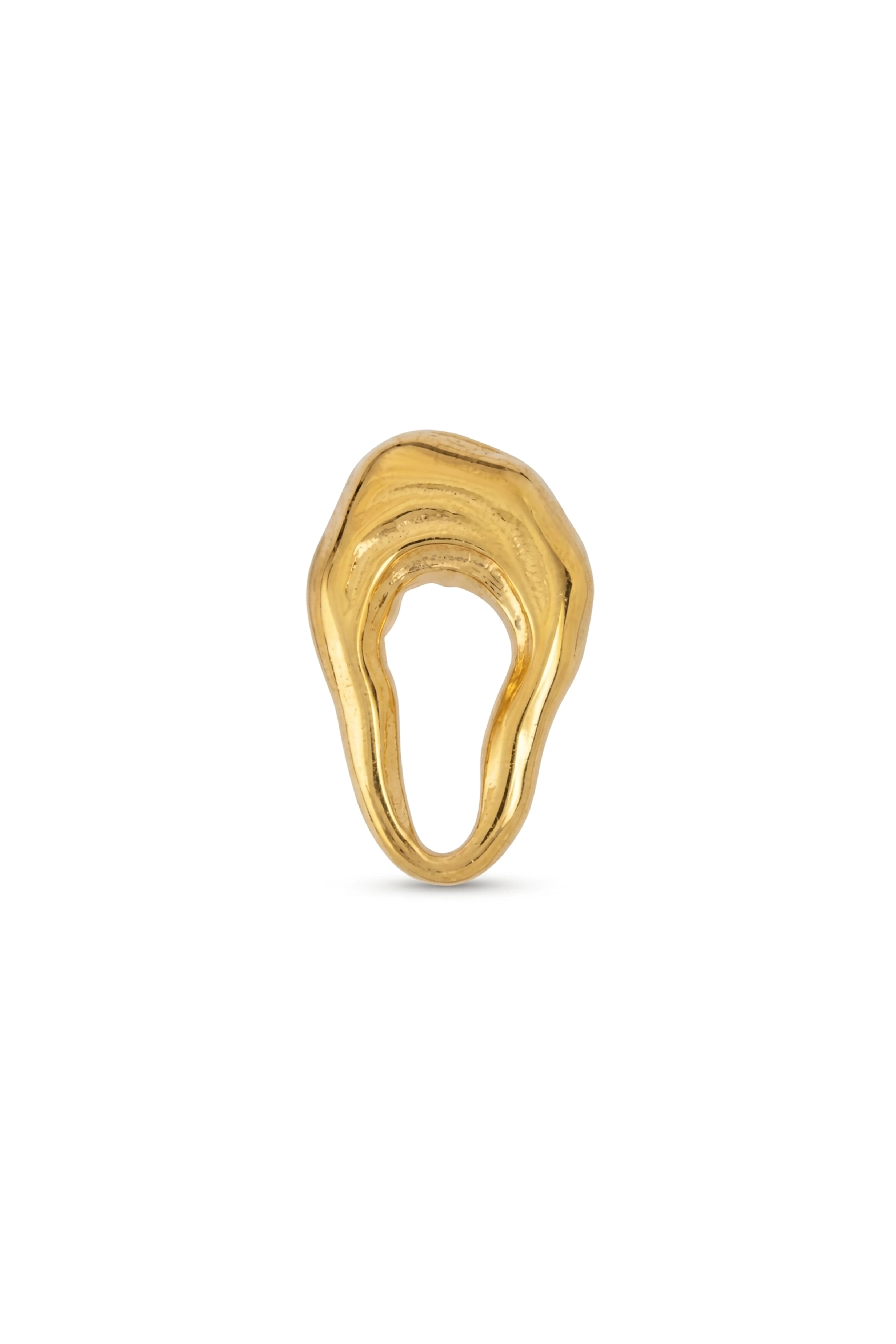 INVERTED TEARDROP EARRINGS GOLD