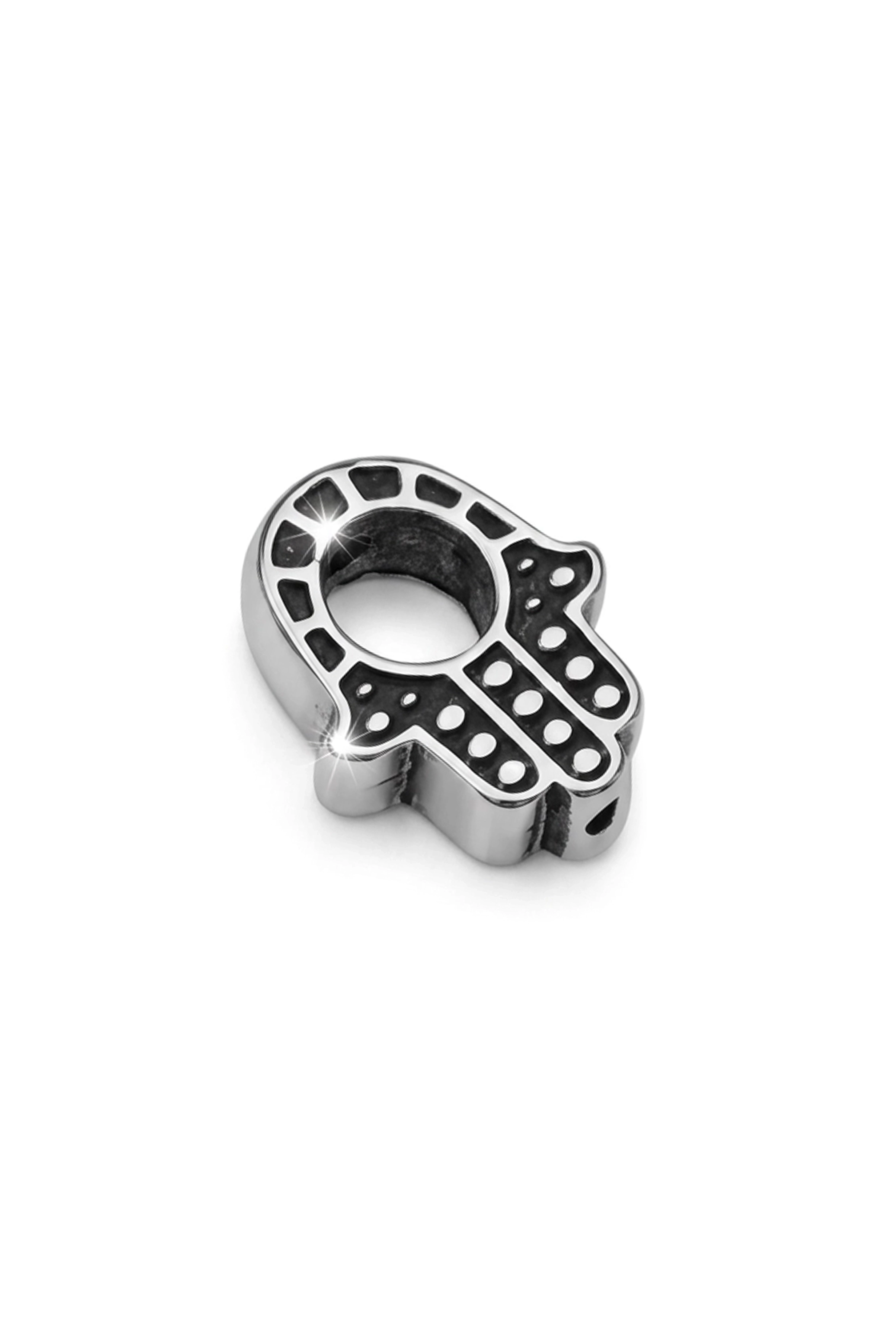 SILVER-TONE HAMSA HAND BEAD