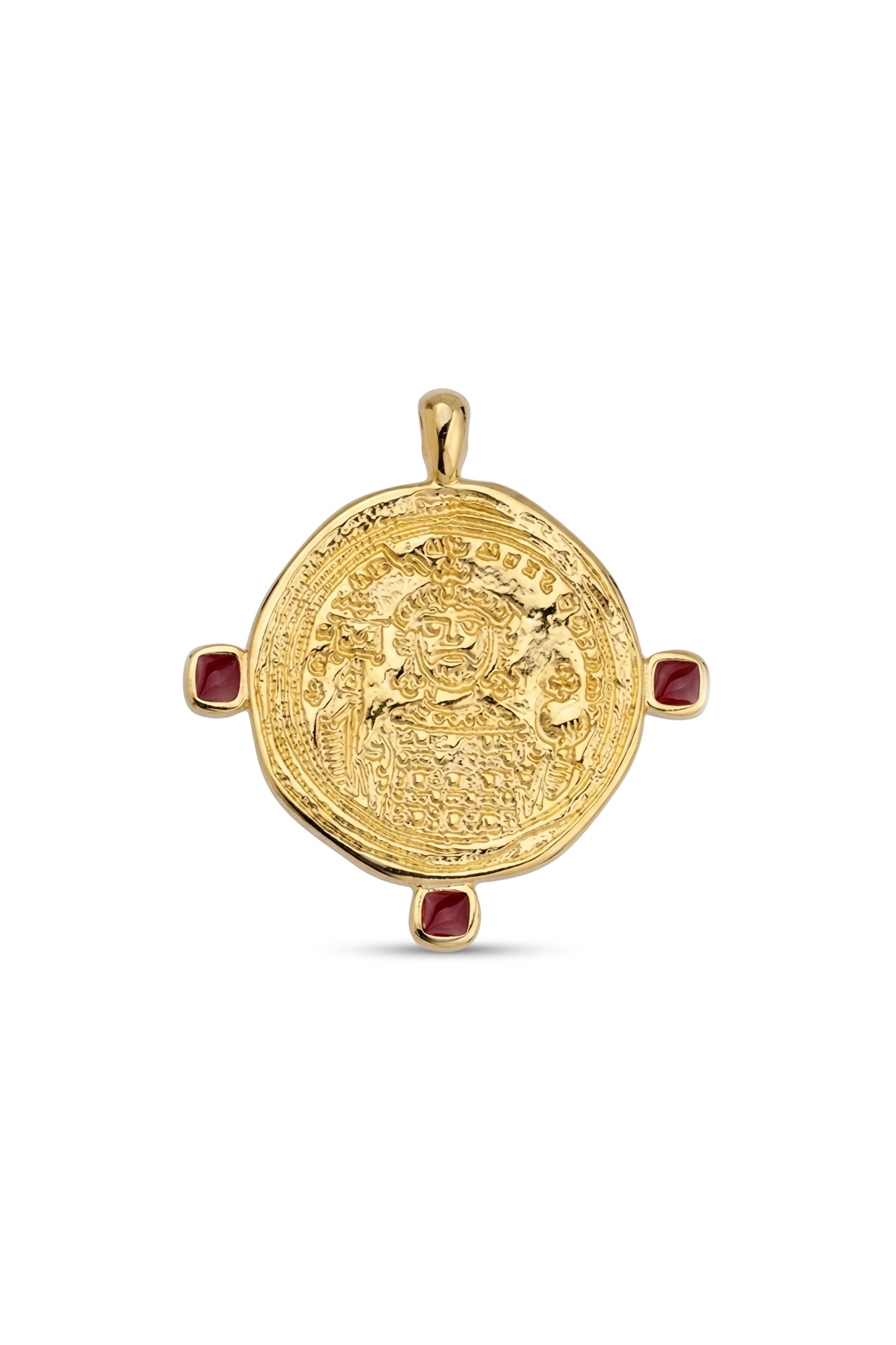 SAINT BENEDICT SEAL PENDANT RED