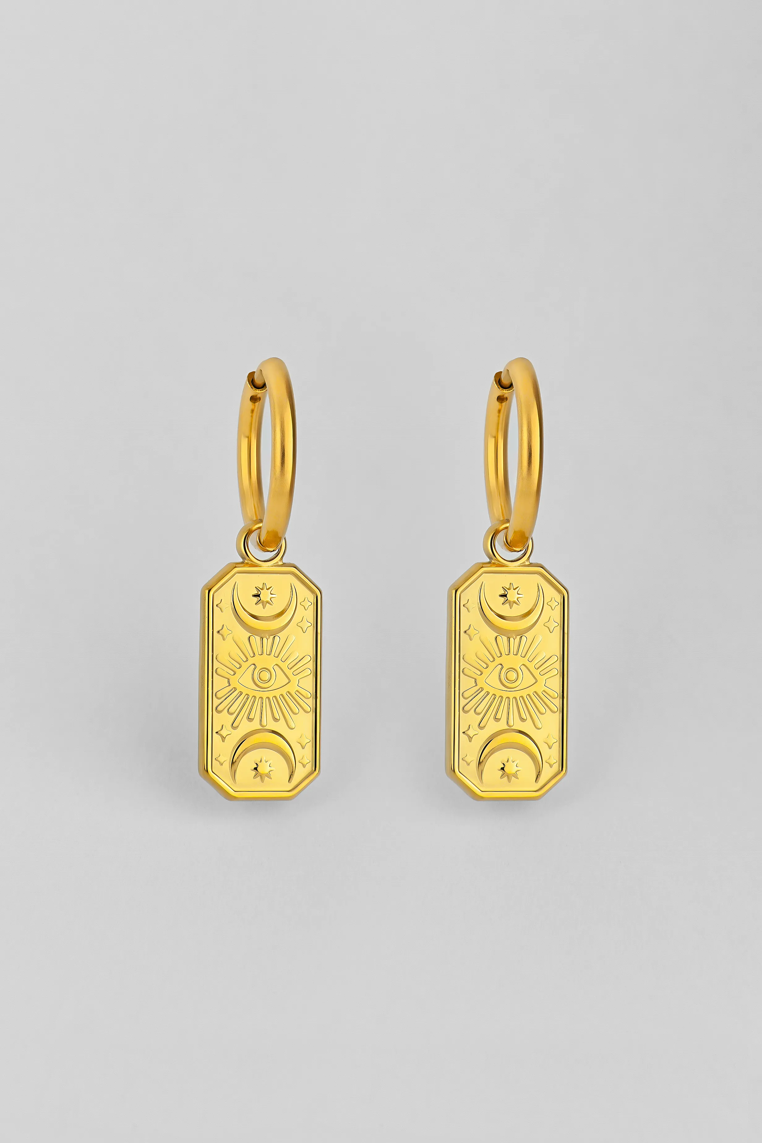 CELESTIAL SYMBOLS AND THIRD EYE EARRINGS