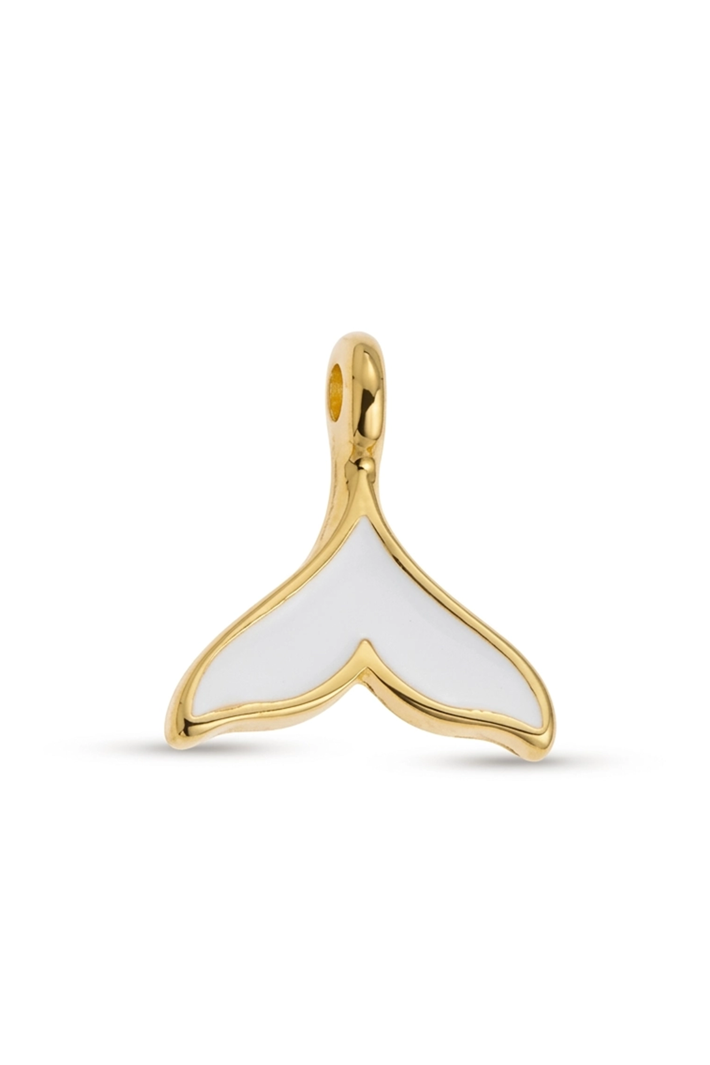 WHALE TAIL PENDANT WHITE
