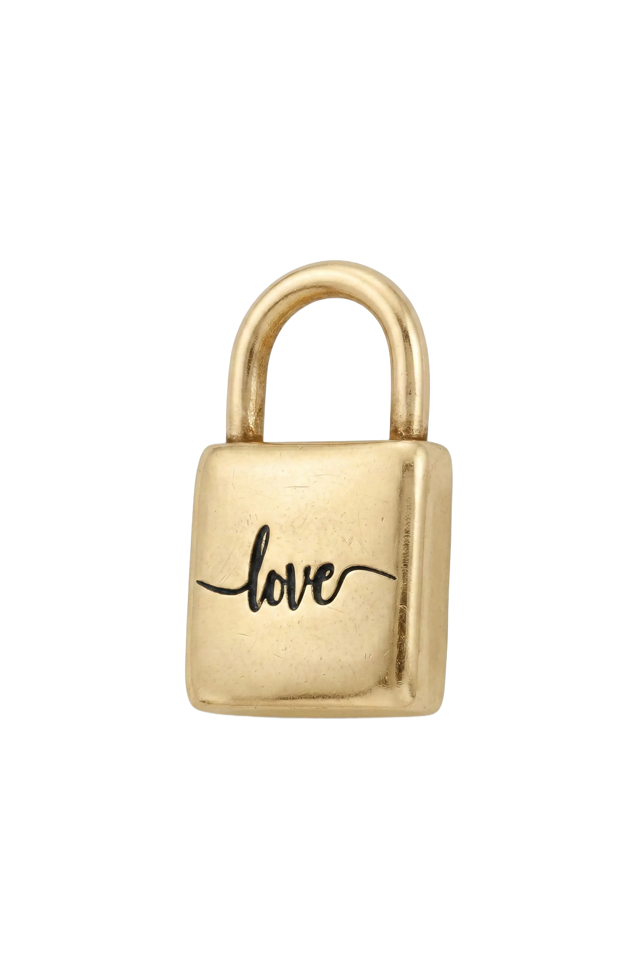 COLGANTE CANDADO LOVE DORADO